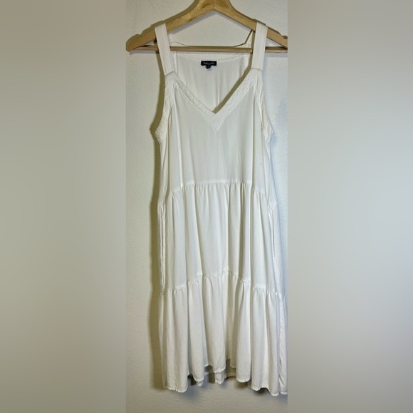 Splendid Napa Tiered Dress Cottagecore Boho Minimalist Relaxed Fit with Pockets - Picture 6 of 8
